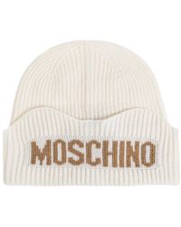 Moschino - Accessoires ,Wol Logo Beanie - Lyst