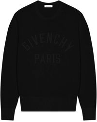 Givenchy - Schwarzer Rundhalspullover - Lyst