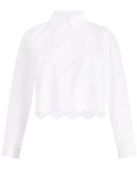 Patou - Weiße Bluse Mit Taschen - Lyst