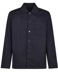 A.P.C. - Jassen ,Blauw ,Katoen Stijlvolle Jassen Veste Jeffray - Lyst