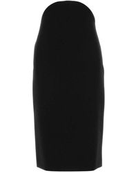 Jil Sander - Rokken ,Zwart ,Wol Pencil Skirt - Lyst