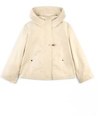 Fay - Jassen ,Polyester Korte Parka Met Capuchon En Zakken - Lyst
