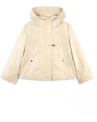 Fay - Technische popeline kurzparka,r wasserdichter parka mit kapuze - Lyst