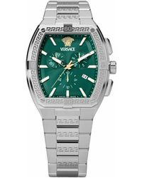 Versace - Sporty Tonneau Greca Chronograph - Lyst