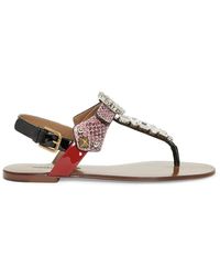 Dolce & Gabbana - Flat sandali - Lyst
