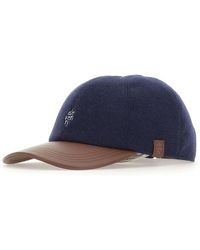 Eleventy - Accessoires ,Blauw ,Wol Wool Baseball Cap - Lyst