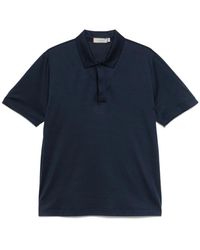 Canali - Tops ,Blauw ,Katoen Polo Mc Marino - Lyst