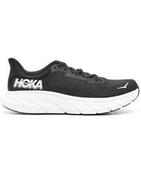 Hoka One One - Schwarze gestrickte sneakers mit reflektierenden details - Lyst