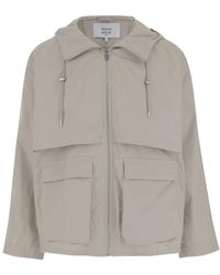 Maison Kitsuné - Wasserabweisende Baumwollmischung Windbreaker Jacke - Lyst