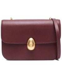 Neous - Bordeauxrode Schoudertas Met Overslag - Lyst