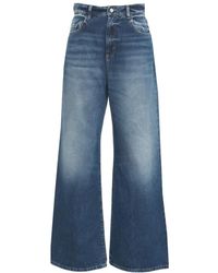 ICON DENIM - Blauwe Wide Leg Jeans 'Debby' - Lyst