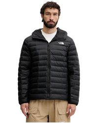 The North Face - Fitness ,Zwart ,Klassieke Donsjas Met Capuchon - Lyst