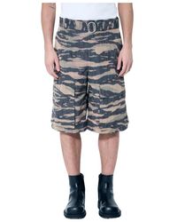 Jil Sander - Belted Camo Shorts - Lyst