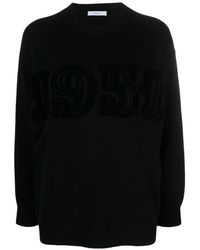 Max Mara - Hoodies & Sweatvesten ,Zwart ,Katoen Sweatshirt - Lyst