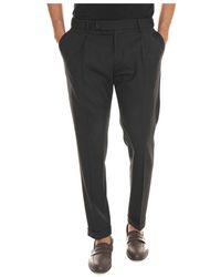 Berwich - Retro Chino Broek Met Elastische Taille - Lyst