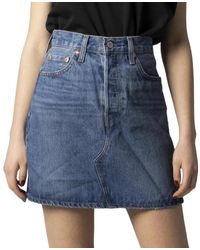 Levi's - Decon Iconic Butterfly High Rise Skirt - Lyst