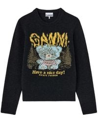 Ganni - Rundhals-Strickware - Lyst