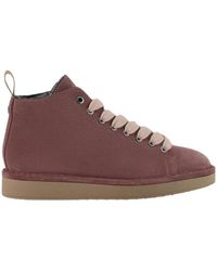 Pànchic - Schoenen ,Roze ,Suède Suède Brownrose Faux Fur Gevoerde Laarzen - Lyst