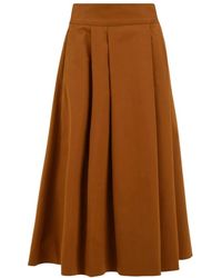 Aspesi - Rokken ,Bruin ,Karamel Rok Model 2204 G881 - Lyst