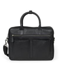 Howard London - Schwarze Leder Laptoptasche Für Geschäftsleute - Lyst