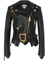 Moschino - Leather jackets - Lyst