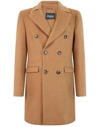 Herno - Jassen ,Bruin ,Wol Double-Breasted Coat - Lyst