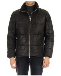 Giorgio Brato - Gewatteerd Leren Jack Met Gewatteerd Detail - Lyst