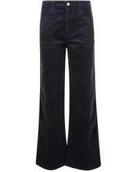 PAIGE - Jeans ,Blauw ,Katoen Wide Jeans - Lyst