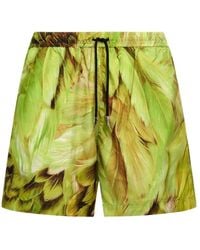 Roberto Cavalli - Plumange Printed Swim Trunks - Lyst