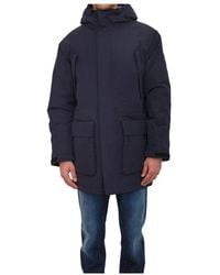 Napapijri - Jassen ,Blauw ,Katoen Diries Parka Jacket - Lyst
