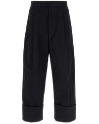 Thom Browne - High Rise Double Pleat Trouser - Lyst