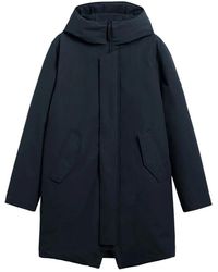 Elvine - Jassen ,Blauw ,Katoen Donkerblauwe Winterjas - Lyst