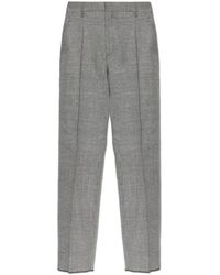 DSquared² - Broeken ,Zwart ,Wol Wollen Broek Met Ruitpatroon - Lyst
