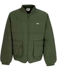 Obey - Jassen ,Groen ,Polyester Groene Donsjas Met Cargozakken - Lyst
