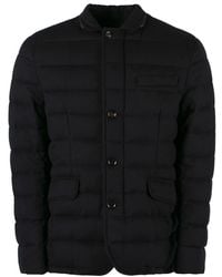 Moorer - Jassen ,Blauw ,Kasjmier Kasjmier Twee-Knoop Blazer Met Ganzendons - Lyst
