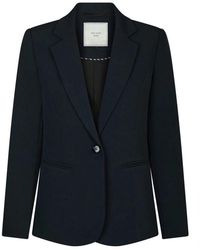 Neo Noir - Jassen ,Blauw ,Donkerblauwe Francine Suite Blazer - Lyst