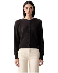 La Mania - Open-Front Cardigan - Lyst