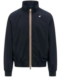 K-Way - Jassen ,Blauw ,Arsene Stretch Dot Jacket - Lyst