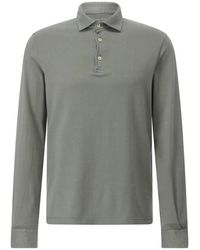 Fedeli - Katoenen Polo Met Lange Mouwen - Lyst