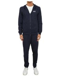 EA7 - Fitness ,Blauw ,Katoen Tracksuit - Lyst