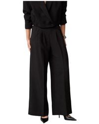 co'couture - Broeken ,Zwart ,Polyester Almiracc Wide Pant - Lyst