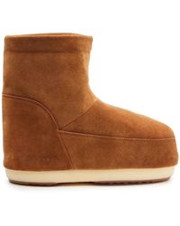 Moon Boot - Schoenen ,Bruin ,Leer Bruine Leren Winterlaarzen Waterdicht - Lyst