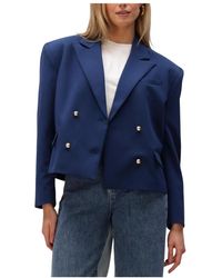 Alix The Label - Woven Boxy Blazer - Lyst