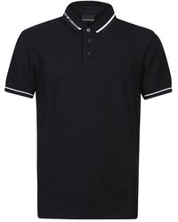 Emporio Armani - Klassisches navy polo shirt - Lyst