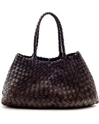 Dragon Diffusion - Tassen ,Bruin ,Donkerbruine Geweven Leren Tas - Lyst