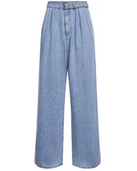 Dries Van Noten - Jeans ,Blauw ,Katoen High-Rise Wide Jeans - Lyst