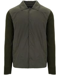 Herno - Jassen ,Groen ,Katoen Snap Button Jas - Lyst