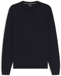 HUGO - H-Leno Sweater Met Ronde Hals - Lyst