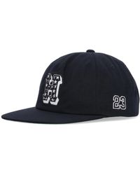 Huf - Accessoires ,Zwart ,Katoen Platte Klep Pet Zwart Katoen - Lyst