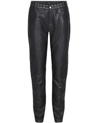 Btfcph - Broeken ,Zwart ,Leer Leren Broek Skins 10853 - Lyst